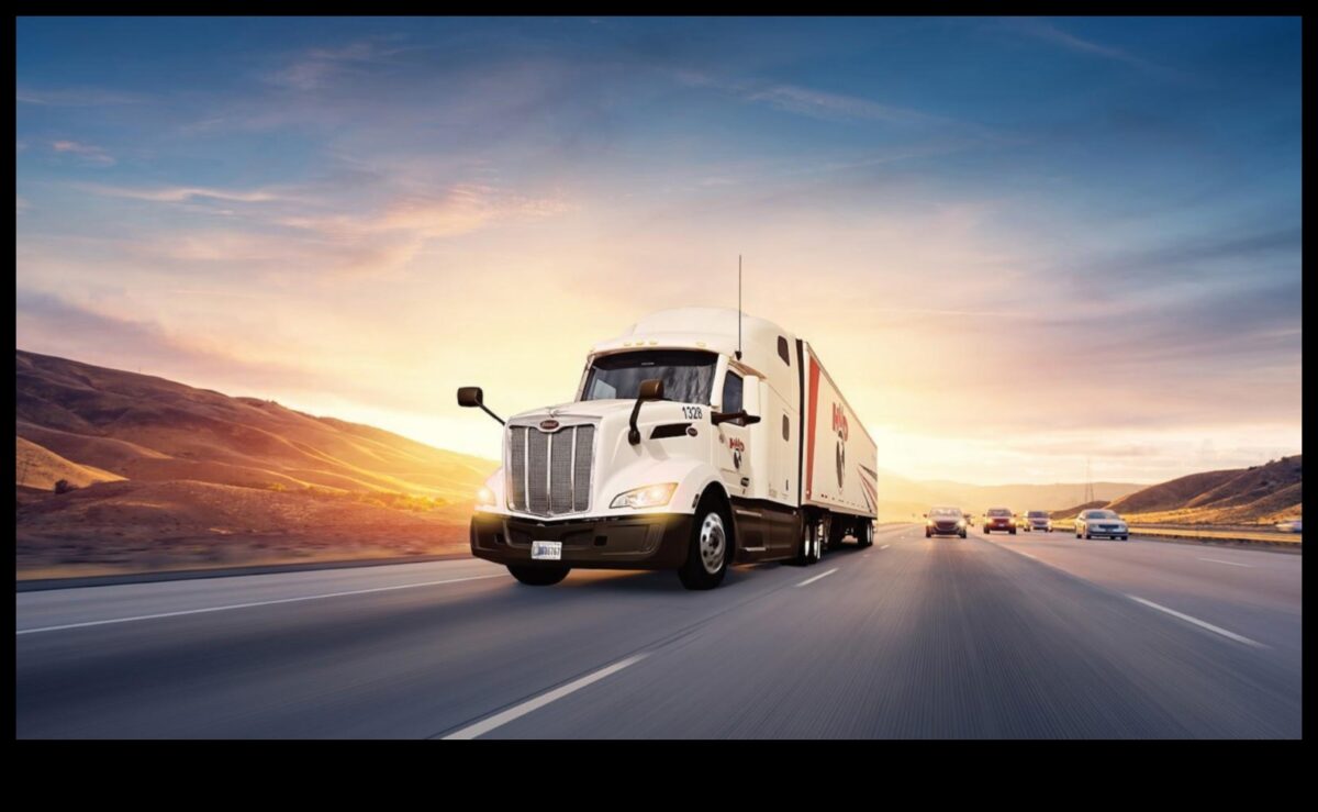 Highway Harmonies: The Synchronized Movement of Commercial Trucks on the Road